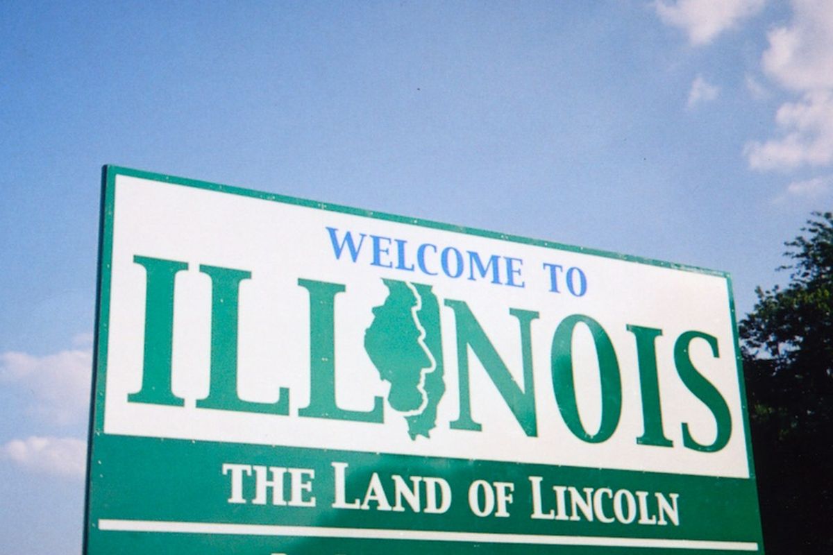 Illinois hello sign